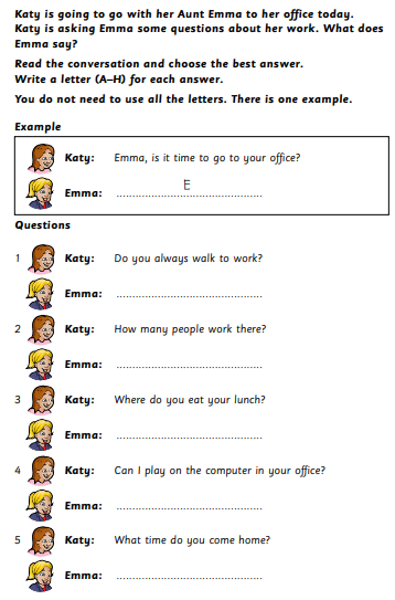 Reading and Writing Part 2